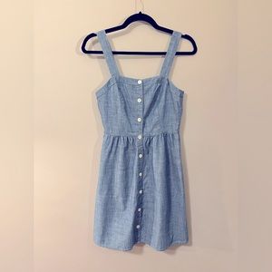 J. Crew cotton chambray sundress. Blue. Size 00. EUC!